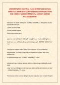 &lpar;HONDROS&rpar; NUR 160 FINAL EXAM NEWEST 2026 ACTUAL &NewLine;EXAM TEST BANK WITH COMPLETE REAL EXAM QUESTIONS &NewLine;AND CORRECT VERIFIED ANSWERS&sol; ALREADY GRADED &NewLine;A&plus;&vert;&vert;BRAND NEW&excl;&excl;