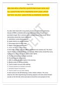 BSN 266 HESI UPDATED QUESTIONS EXAM 2026-2027 &NewLine;ALL QUESTIONS WITH ANSWERS EXAM 2026 LATEST &NewLine;EDITION  SOLVED  QUESTIONS & ANSWERS VERIFIED   