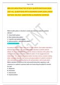 BSN 225 HESI PRACTICE STUDY QUESTIONS EXAM 2026&NewLine;2027 ALL QUESTIONS WITH ANSWERS EXAM 2026 LATEST &NewLine;EDITION  SOLVED  QUESTIONS & ANSWERS VERIFIED   