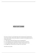 HESI CAT EXAM 2026 ACCURATE REAL EXAM QUESTIONS AND VERIFIED CORRECT ANSWERS JUST RELEASED