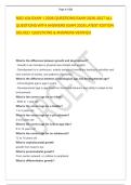 NSG 434 EXAM 1 2026 QUESTIONS EXAM 2026-2027 ALL &NewLine;QUESTIONS WITH ANSWERS EXAM 2026 LATEST EDITION  &NewLine;SOLVED  QUESTIONS & ANSWERS VERIFIED   