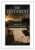 Die Testament &ndash; Opstel- en Kontekstuele Vraeboekie &vert; Graad 10 Afrikaans Huistaal &commat;Juffrou Ansie