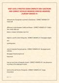 WSET LEVEL 3 PRACTICE EXAM COMPLETE 500&plus; QUESTIONS &NewLine;AND CORRECT DETAILED ANSWERS &lpar;VERIFIED ANSWERS&rpar; &NewLine;&vert;ALREADY GRADED A&plus;