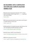 EMT JBLEARNING TESTS 4 CERTIFICATION&NewLine;TEST PAPER 2026 COMPLETE SOLUTIONS&NewLine;GRADED A PLUS&NewLine;
