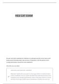 HESI CAT EXAM QUESTIONS AND VERIFIED CORRECT ANSWERS 