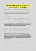 Glo-Bus Exam ACTUAL QUESTIONS &NewLine;AND CORRECT ANSWERS