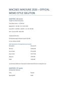 MAC2601 EXAM ANSWERS WRITTEN 15 MAY 2026 COMPLETE ANSWERS DISTINCTION GUARANTEED 