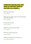 ESTHETICIAN WRITTEN EXAM STUDY&NewLine;GUIDE 100 QUESTIONS COMPLETE&NewLine;SOLUTIONS 2026 GRADED A&plus;