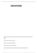 HESI CAT QUESTIONS AND VERIFIED CORRECT ANSWERS 