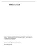 HESI CAT EXAM QUESTIONS AND VERIFIED CORRECT ANSWERS JUST RELEASED