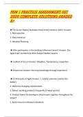 PSM I PRACTICE ASSESSMENT SET 2026 COMPLETE SOLUTIONS GRADED A