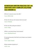 ESTHETICIAN WRITTEN PRACTICE TEST 100&NewLine;QUESTIONS WITH COMPLETE SOLUTIONS&NewLine;2026 GRADED A&plus;