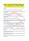PPLE - Pennsylvania Psychology Law Exam Questions and Answers 2026