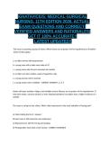 IGNATAVICIUS&colon; MEDICAL-SURGICAL NURSING&comma; 11TH EDITION 2026&comma; ACTUAL EXAM QUESTIONS AND CORRECT&vert; VERIFIED ANSWERS AND RATIONALES&vert; GET IT 100&percnt; ACCURATE&excl;&excl;&NewLine; LATEST UPDATED&excl;&excl;&NewLine;