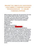 2026&sol;2027 NSG 3800 EXAM 2 QUESTIONS&NewLine;AND CORRECT VERIFIED ANSWERS&NewLine;WITH RATIONALE &vert; A&plus; GRADE&NewLine;VERIFIED ANSWERS