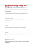 Louisiana Residential Roofing &lpar;LA&rpar; 7-803 &ndash; Practice Questions and Correct Answers for Roofing Exam Prep