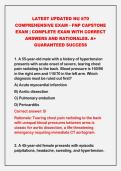 2026-2027 LATEST UPDATED NU 670&NewLine;COMPREHENSIVE EXAM - FNP CAPSTONE&NewLine;EXAM &vert; COMPLETE EXAM WITH CORRECT&NewLine;ANSWERS AND RATIONALES&period; A&plus;&NewLine;GUARANTEED SUCCESS&NewLine;