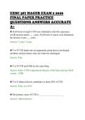 EXSC 387 HAGER EXAM 2 2026&NewLine;FINAL PAPER PRACTICE&NewLine;QUESTIONS ANSWERS ACCURATE&NewLine;A&plus;&NewLine;