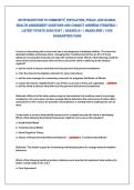 RN INtRoductIoN to commuNIty&comma; PoPulatIoN&comma; PublIc&comma; aNd Global&NewLine;HealtH assessmeNt QuestIoNs aNd coRRect aNsweRs &lpar;VeRIFIed&rpar; &vert;&NewLine;latest uPdate 2026&sol;2027 &vert; GRaded a&plus; &vert; bRaNd New &vert; 100&percnt;&NewLine;GuaRaNteed Pass 
