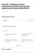 ftce prek - 3 language arts  Exam comprehensive questions fully solved & updated &lpar;Latest Update 2026&rpar; UPDATE&excl;&excl;  