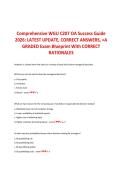WGU C207 OA Exam Practice Questions and Answers