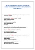 NSG 322 BEHAVIORAL HEALTH EXAM 3 QUESTIONS AND&NewLine;CORRECT ANSWERS WITH COMPLETE SOLUTION &vert; NEW UPDATE&NewLine;2026 &vert; GRADED A&plus; 