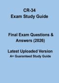 CR-34 Exam Study Guide&comma; Practice Questions & Arizona Contractor Licensing Preparation Materials &lpar;2026 Updated&rpar;