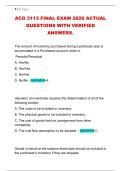 ACG 3113 FINAL EXAM 2026 ACTUAL &NewLine;QUESTIONS WITH VERIFIED &NewLine;ANSWERS&period;
