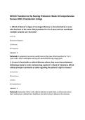 NR 103 Transition to the Nursing Profession&colon; Week 10 Comprehensive&NewLine;Review 2026 &vert;Chamberlain College