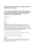 NR 103 Transition to the Nursing Profession Bundle PACK 2026 &vert;Questions &vert;Answers &vert;Rationales &vert;Chamberlain College