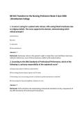 NR 103 Transition to the Nursing Profession Bundle PACK 2026 &vert;Questions &vert;Answers &vert;Rationales &vert;Chamberlain College of Nursing
