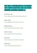 FNP NR511 COMPREHENSIVE ASSESSMENT&NewLine;TEST PAPER QUESTIONS AND SOLUTIONS&NewLine;VERIFIED ANSWERS GRADED A&plus;&NewLine;