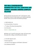 FNP NR511 COMPREHENSIVE&NewLine;EXAMINATION TEST FULL QUESTIONS AND&NewLine;CORRECT ANSWERS VERIFIED COMPLETE&NewLine;SOLUTION&NewLine;