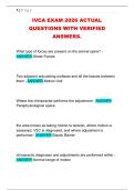 IVCA EXAM 2026 ACTUAL &NewLine;QUESTIONS WITH VERIFIED &NewLine;ANSWERS&period; 