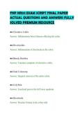 FNP NR511 EXAM SCRIPT FINAL PAPER&NewLine;ACTUAL QUESTIONS AND ANSWERS FULLY&NewLine;SOLVED PREMIUM RESOURCE&NewLine;