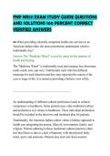 FNP NR511 EXAM STUDY GUIDE QUESTIONS&NewLine;AND SOLUTIONS 100 PERCENT CORRECT&NewLine;VERIFIED ANSWERS&NewLine;
