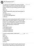 NIFA Perioperative Quiz 2 Exam with Questions And Answers 2026&period;