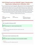 NUR 170 Final Exam &lpar;Latest 2026&sol;2027 Update&rpar; &vert; Hemodynamics&comma; Hypertension & Antihypertensive Medications &vert; Pharmacology & Med-Surg Nursing &vert; Exam Questions & Answers &vert; Grade A&plus;