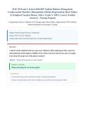 NUR 170 Exam 3 &lpar;Latest 2026&sol;2027 Update&rpar; &vert; 100 Verified Questions & Answers &vert; Diabetes&comma; Orthopedics&comma; Cardiology & Vascular Disorders &vert; Med-Surg Nursing &vert; Grade A&plus;