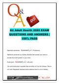 ATI Adult Health 2026 &lpar;ATI AH101&rpar; &vert; 65&plus; Exam Questions & Answers on Cardiac&comma; Renal&comma; Respiratory & Critical Care Nursing &vert; Chamberlain University