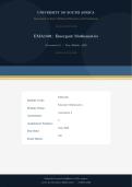 EMA1501 Assessment 2 Due June 2026 &vert;Emergent Mathematics&vert;