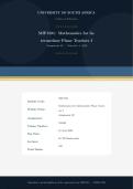 MIP1501 Assignment 2 &lpar;769422&rpar; Due 1 June 2026 &vert;Mathematics for Intermediate Phase teachers I&vert;