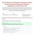 NUR 170 Final Exam &lpar;Latest 2026&sol;2027 Update&rpar; &vert; Therapeutic Communication&comma; QSEN&comma; Infection Control&comma; Pain Management & Medication Administration &vert; Nursing Fundamentals Review &vert; Exam Questions & Answers &vert; Grade A&plus;