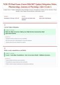 NUR 170 Final Exam &lpar;Latest 2026&sol;2027 Update&rpar; &vert; Delegation&comma; Ethics&comma; Pharmacology & Anatomy &vert; Comprehensive Nursing Fundamentals Review &vert; Exam Questions & Answers &vert; Grade A&plus;