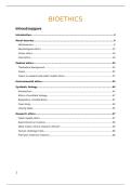 Samenvatting Bio-ethics &vert; UA 