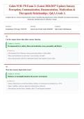 Galen NUR 170 Exam 2 &lpar;Latest 2026&sol;2027 Update&rpar; &vert; Sensory Impairment&comma; Therapeutic Communication & Documentation &vert; Nursing Fundamentals &vert; Exam Questions & Answers &vert; Grade A&plus;