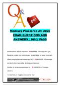 MedSurg Proctored ATI 2026 &lpar;MSURG-PROCTORED2026&rpar; &vert; 150&plus; Exam Questions on Pharmacology&comma; Stroke&comma; Traction&comma; Diabetes & Critical Care Nursing &vert; Chamberlain University
