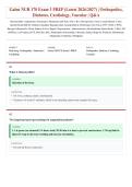 Galen NUR 170 Exam 3 Prep &lpar;Latest 2026&sol;2027 Update&rpar; &vert; Orthopedics&comma; Diabetes&comma; Cardiology & Vascular Nursing &vert; Med-Surg Review Guide &vert; Exam Questions & Answers &vert; Grade A&plus;