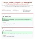 Galen NUR 170 Exam 3 &lpar;Latest 2026&sol;2027 Update&rpar; &vert; Diabetes&comma; Insulins&comma; Dysrhythmias&comma; Atherosclerosis & Embolism &vert; Med-Surg Nursing &vert; Exam Questions & Answers &vert; Grade A&plus;