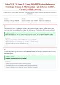 Galen NUR 170 Exam 2 &lpar;Latest 2026&sol;2027 Update&rpar; &vert; Pulmonary&comma; Neurologic&comma; Sensory & Pharmacology &vert; Med-Surg Nursing &vert; Exam Questions & Answers &vert; Grade A&plus;